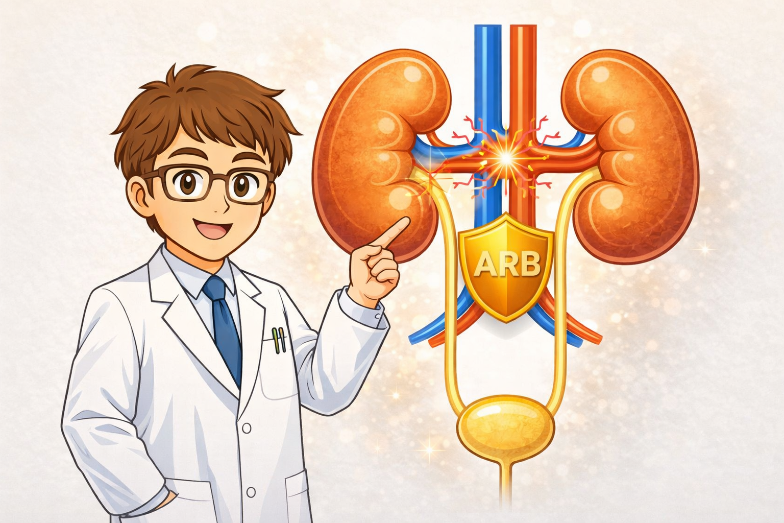 ARBの『臓器保護作用』と『血圧が安定して低下するのに時間がかかる理由』
