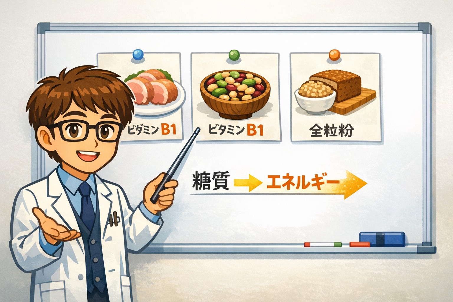 ビタミンB1の働きとは？不足するとどうなる？症状・効果を薬剤師がやさしく解説